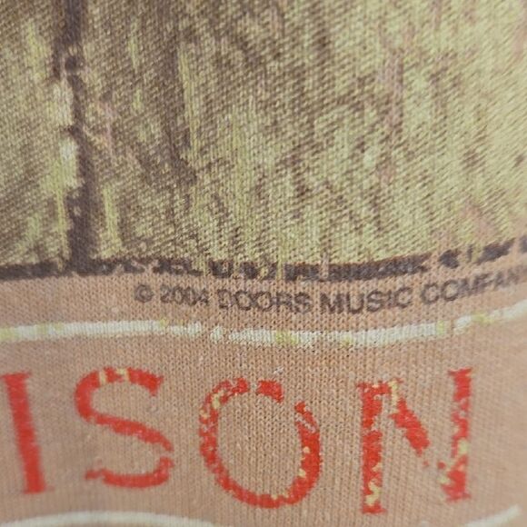 Jim Morrison 2004 Vintage Bay Island Graphic T-Shirt - Tan - Picture 2 of 8